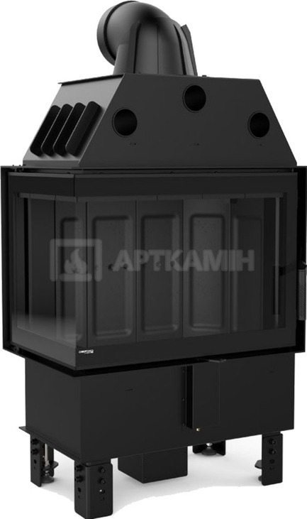 Камінна топка Defro Home Intra S BL 10 кВт (чорна футеровка)