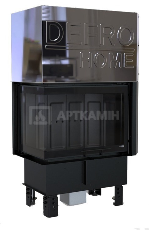 Камінна топка Defro Home Intra S BL G 10 кВт (чорна футеровка)