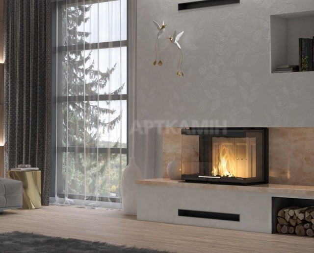 Каминная топка Defro Home Intra S C G 10 кВт. Фото 2