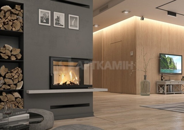 Каминная топка Defro Home Impuls M BP 10 кВт. Фото 2