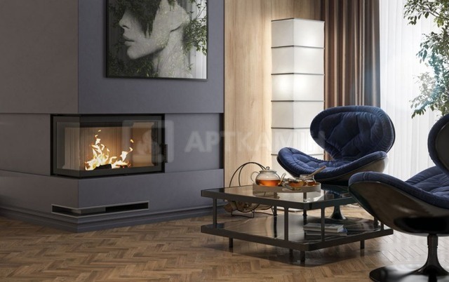 Камінна топка Defro Home Impuls M BL 10 кВт. Фото 2