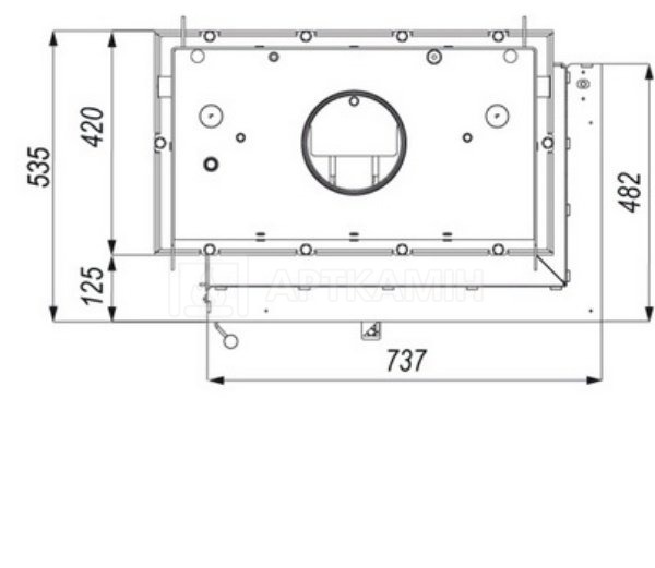 Каминная топка Defro Home Riva S BP Short 16 кВт. Фото 2