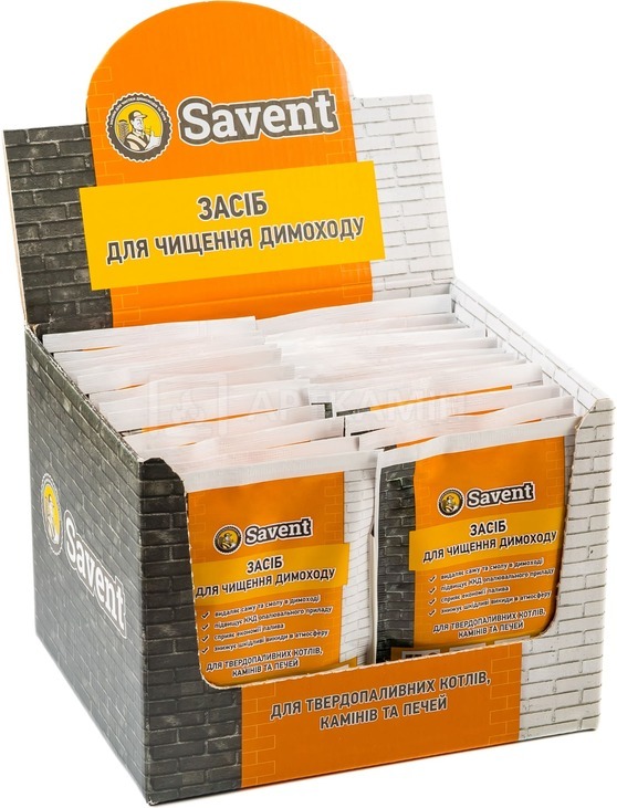 Средство для немеханической чистки дымоходов Savent 1 кг (25 шт х 40 г). Фото 2