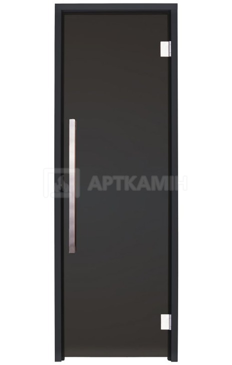 Скляні двері для хамаму GREUS Black Edition 70х200