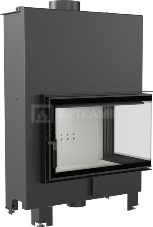 Камінна топка Kratki MBO PW/15/P/BS/W права з водяним контуром