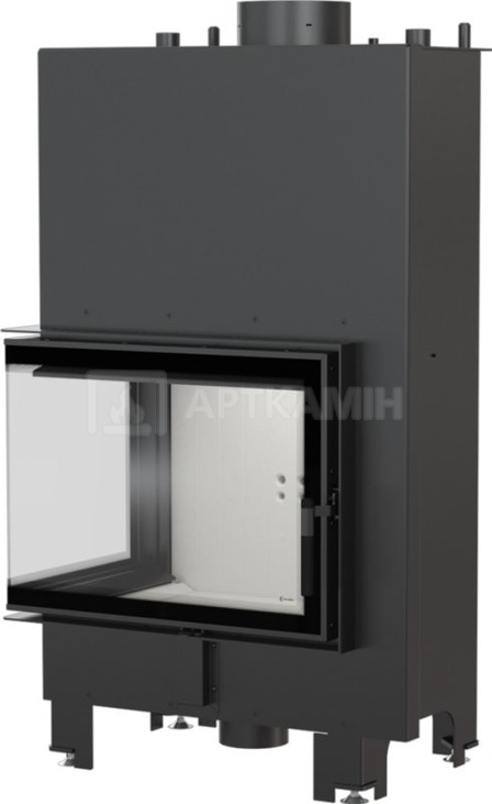 Каминная топка Kratki MBZ PW/13/L/BS/W левая с водяным контуром. Фото 3