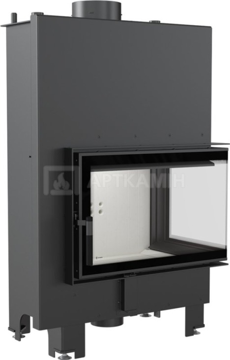 Камінна топка Kratki MBM PW/10/P/BS/W права з водяним контуром