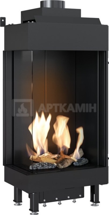 Каминная топка газовая Kratki LEO 45/68 LPG левосторонняя