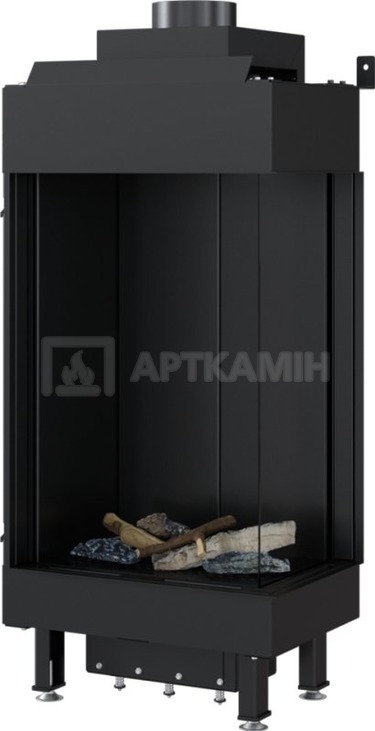 Каминная топка газовая Kratki LEO 45/68 NG правосторонняя. Фото 2
