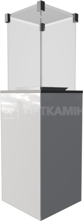 Газовий камін Kratki Patio Mini білий. Фото 2
