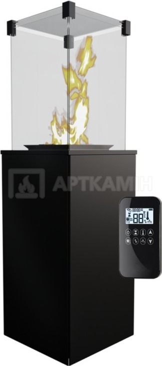 Газовий камін Kratki Patio Mini сталь з пультом