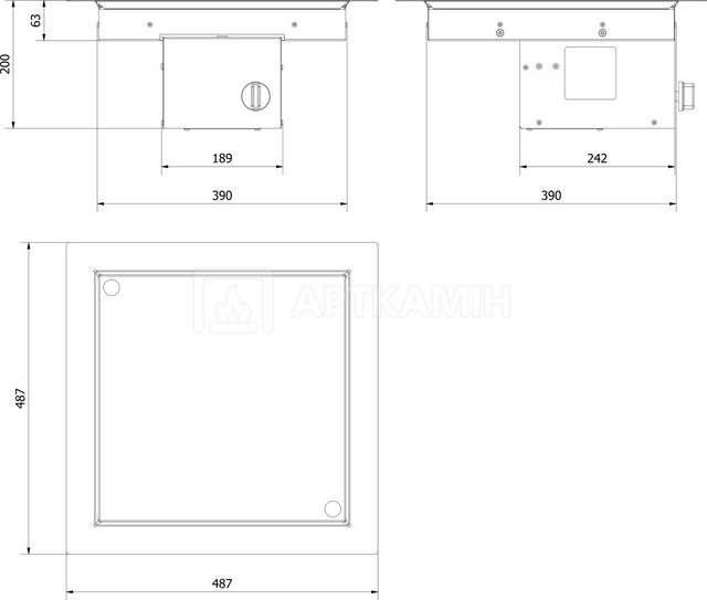 Газовий камін Kratki AQF 03. Фото 6