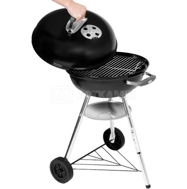 Угольный гриль Weber Compact Kettle 47 см. Фото 2