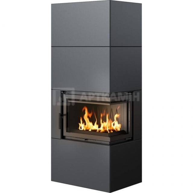 Камин модульный Kratki Simple Box P/S/Black 8 кВт. Фото 5