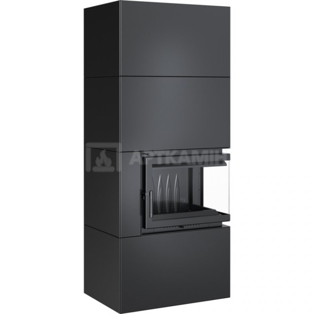 Камін модульний Kratki Simple Box P/S/Black 8 кВт