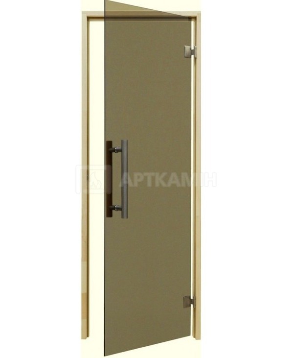 Скляні двері для сауни Tesli Steel 70x190. Фото 2