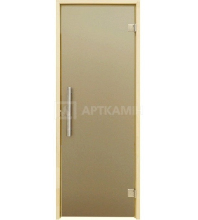 Скляні двері для сауни Tesli Steel 80x200