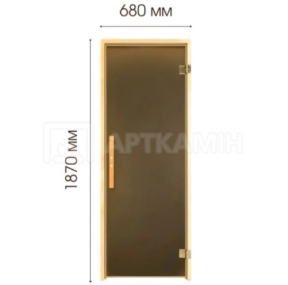 Скляні двері для сауни Tesli Lux Magnetic 70x190. Фото 3