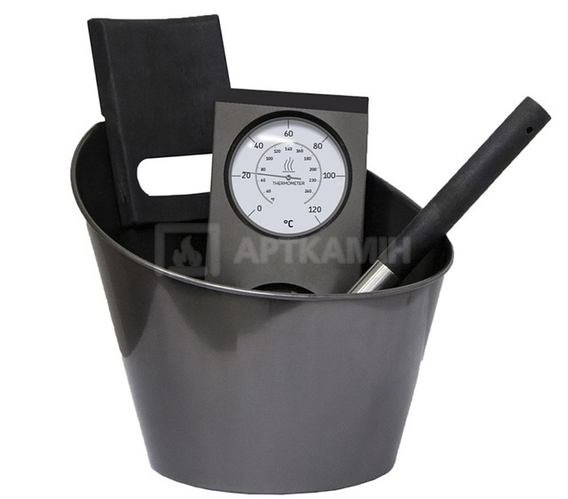 Набір аксесуарів для сауни Harvia Black Steel