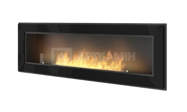 Біокамін Simple Fire Frame 1500 чорний зі склом