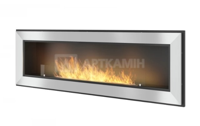 Біокамін Simple Fire Frame 1500 сірий зі склом