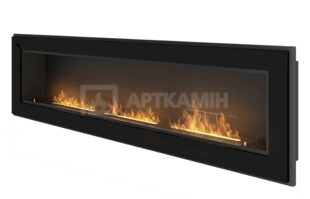 Биокамин Simple Fire Frame 1800 черный со стеклом