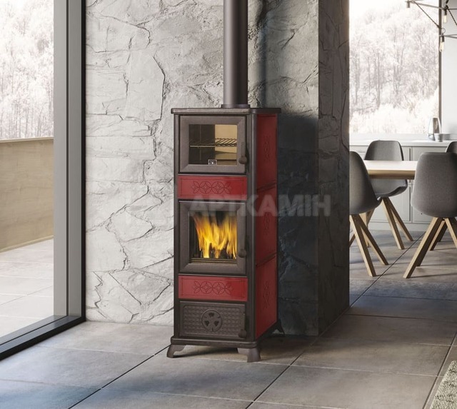 Печь отопительная Edilkamin Decor C бордо