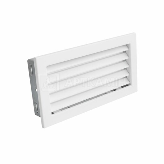 Решітка для каміну Darco Ventlab KRVZS 325x170 біла з нерухомими жалюзі