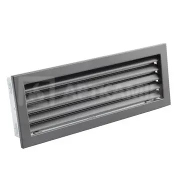 Решетка для камина Darco Ventlab KRVZS 325x195 черная с неподвижными жалюзи
