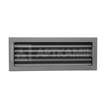 Решетка для камина Darco Ventlab KRVZS 450x170 черная с неподвижными жалюзи