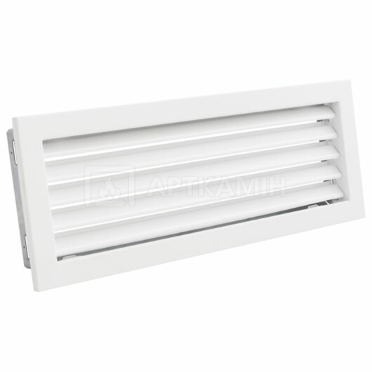 Решетка для камина Darco Ventlab KRVZS 450x170 белая с неподвижными жалюзи