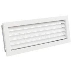 Решетка для камина Darco Ventlab KRVZS 450x170 белая с неподвижными жалюзи