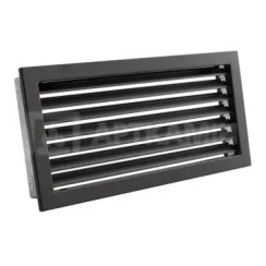 Решетка для камина Darco Ventlab KRVZS 450x220 черная с неподвижными жалюзи