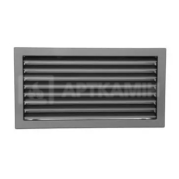 Решетка для камина Darco Ventlab KRVZS 450x240 черная с неподвижными жалюзи