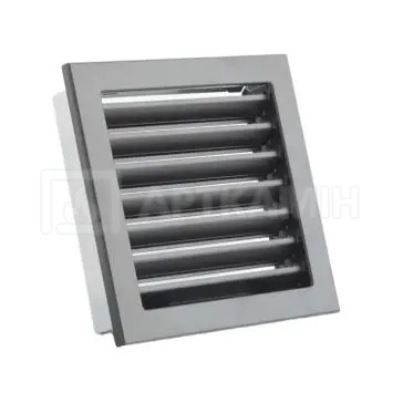 Решетка для камина Darco Ventlab KRVZS 220x220 черная с неподвижными жалюзи