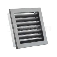 Решетка для камина Darco Ventlab KRVZS 220x220 черная с неподвижными жалюзи