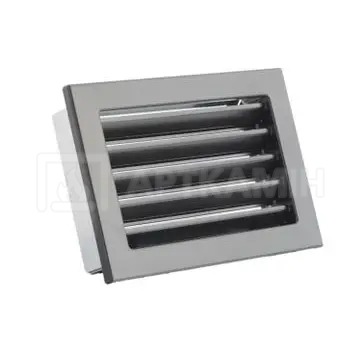 Решетка для камина Darco Ventlab KRVZS 200x145 черная с неподвижными жалюзи
