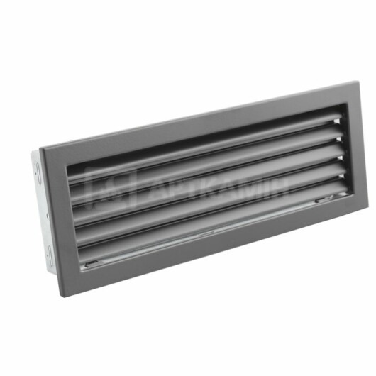 Решетка для камина Darco Ventlab KRVZS 220x95 черная с неподвижными жалюзи