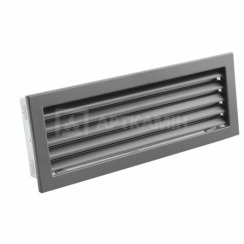 Решетка для камина Darco Ventlab KRVZS 220x95 черная с неподвижными жалюзи