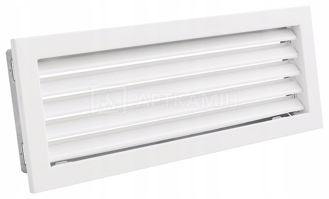 Решетка для камина Darco Ventlab KRVZS 220x95 белая с неподвижными жалюзи