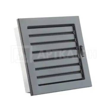 Решетка для камина Darco Ventlab KRVZ 220x220 черная с подвижными жалюзи