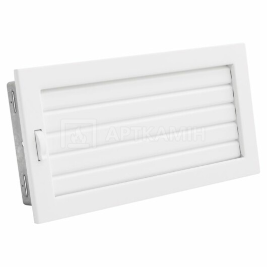 Решетка для камина Darco Ventlab KRVZ 325x170 белая с подвижными жалюзи