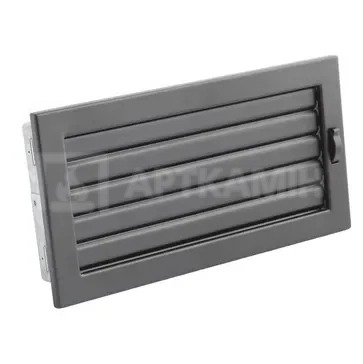 Решітка для каміну Darco Ventlab KRVZ 325x170 чорна з рухомими жалюзі