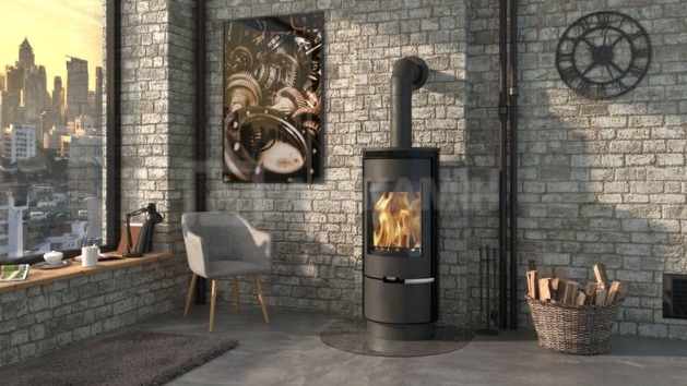 Піч Thorma Andorra Ceramic Standard чорний глянцевий. Фото 3