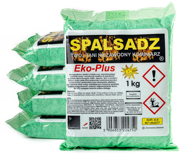 Spalsadz Eko Plus 1 кг x 5 шт средство для чистки дымоходов порошок катализатор