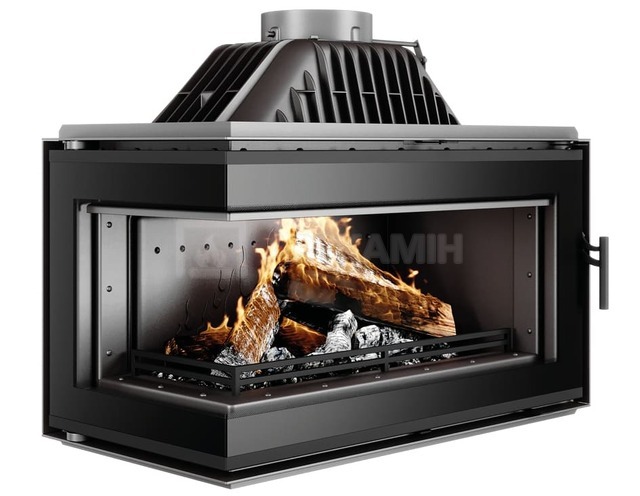 Камінна топка Kawmet W16 13,5 кВт ECO Black лівостороння