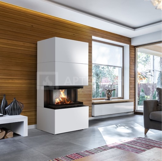 Камін модульний Kratki Home Easy Box NBC Bianco 7 кВт. Фото 7
