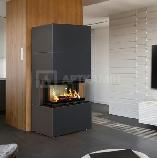 Камін модульний Kratki Home Easy Box NBC Black 7 кВт. Фото 6