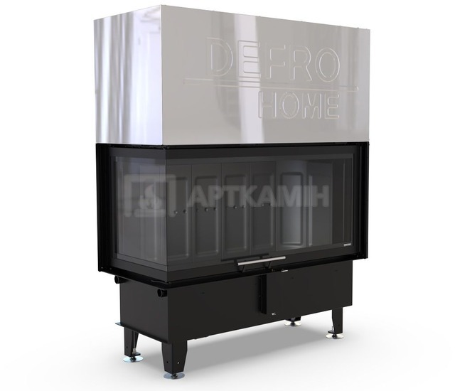 Камінна топка Defro Home Intra L BL G 16 кВт (чорна футеровка)