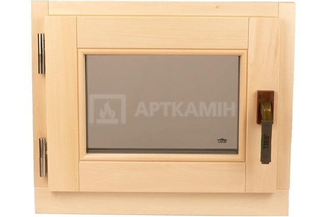 Окно для бани и сауны Tesli поворотное левое 600х500